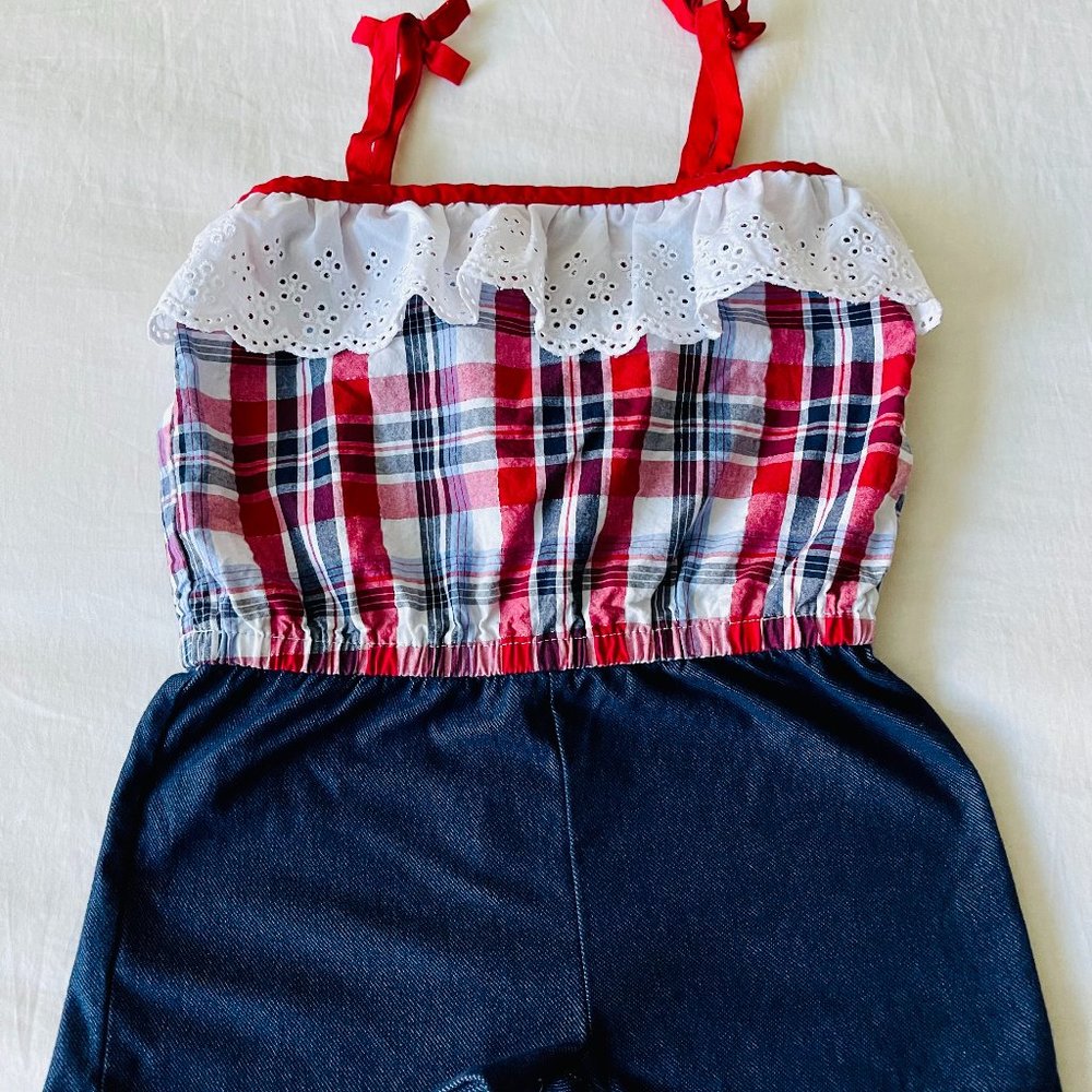 4th Of July Cotton Plaid Dress!